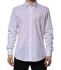 Dolce & Gabbana White MARTINI Long Sleeve Dress Formal Shirt