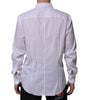 Dolce & Gabbana White MARTINI Long Sleeve Dress Formal Shirt