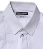 Dolce & Gabbana White GOLD Long Sleeves Dress Men Formal Shirt