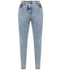 Balmain Blue Cotton Women's High-Waisted Jean