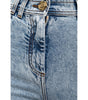 Balmain Blue Cotton Women's High-Waisted Jean