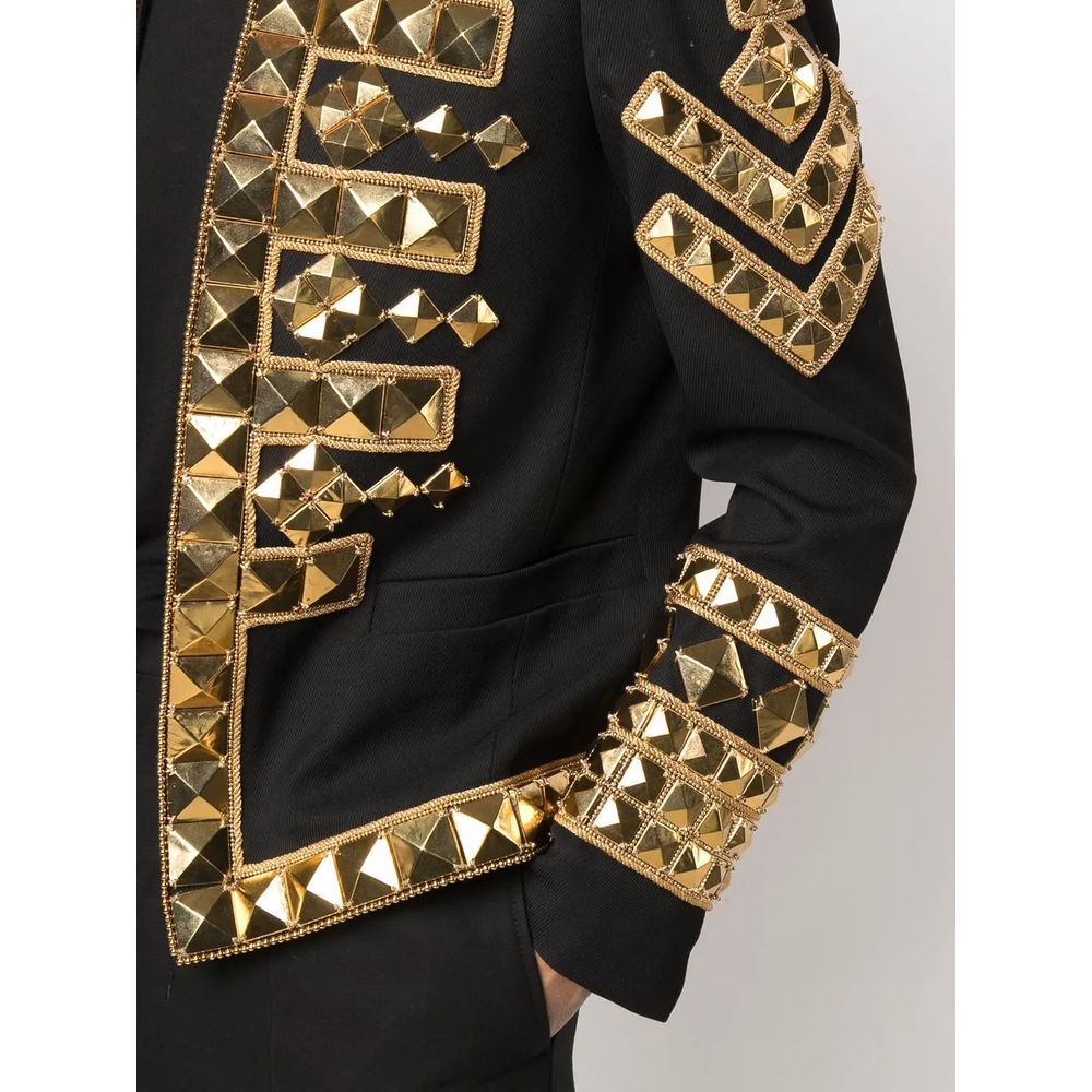 Balmain Black Acetate Men's Blazer