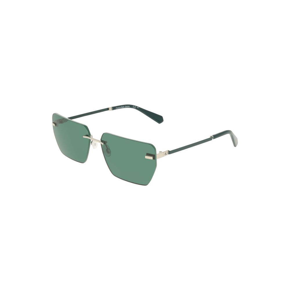 Lunettes de soleil Calvin Klein Green Metal pour homme