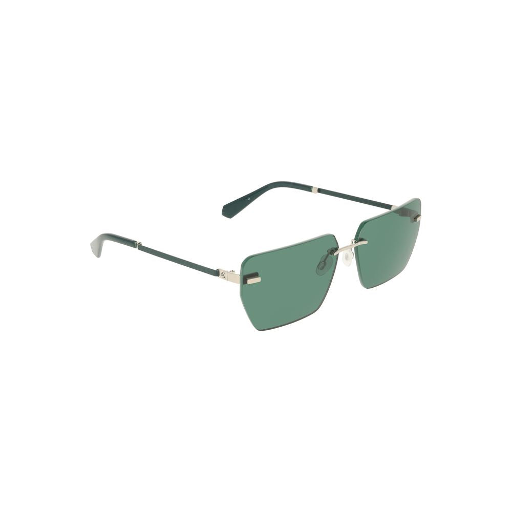 Lunettes de soleil Calvin Klein Green Metal pour homme