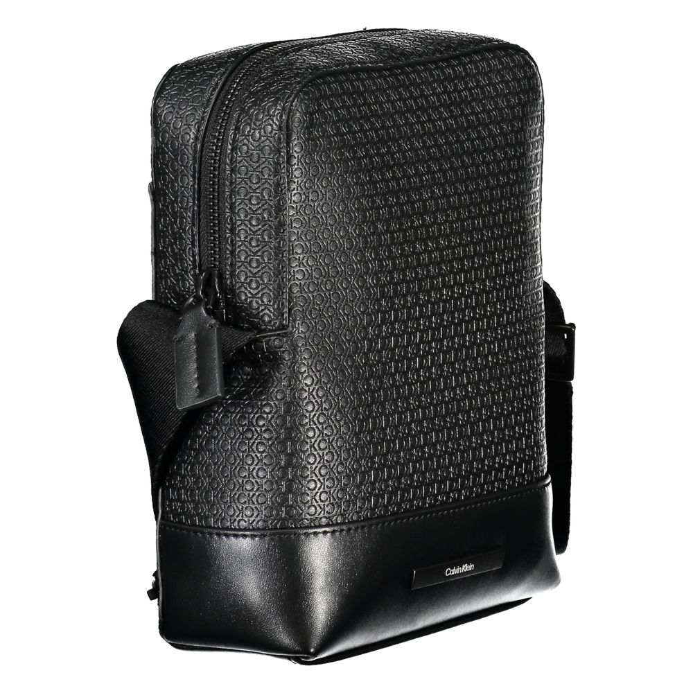 Sac à bandoulière noir élégant Calvin Klein avec détails contrastés
