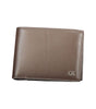 Portefeuille en cuir marron Calvin Klein