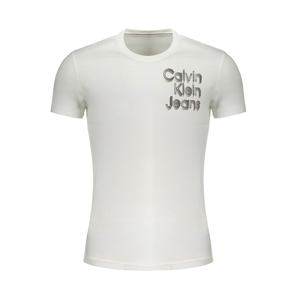 T-shirt en coton blanc Calvin Klein