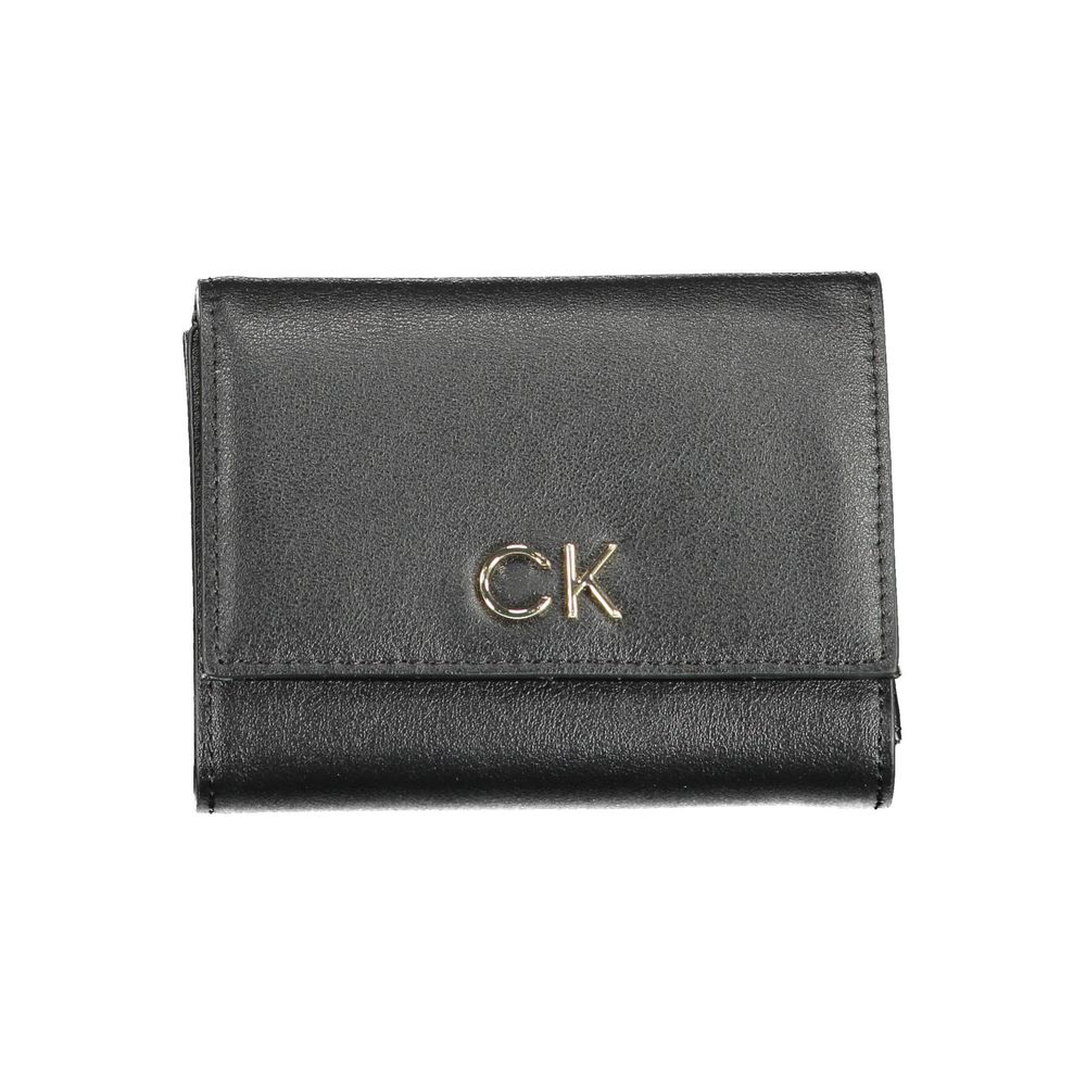 Portefeuille femme Calvin Klein en polyester noir