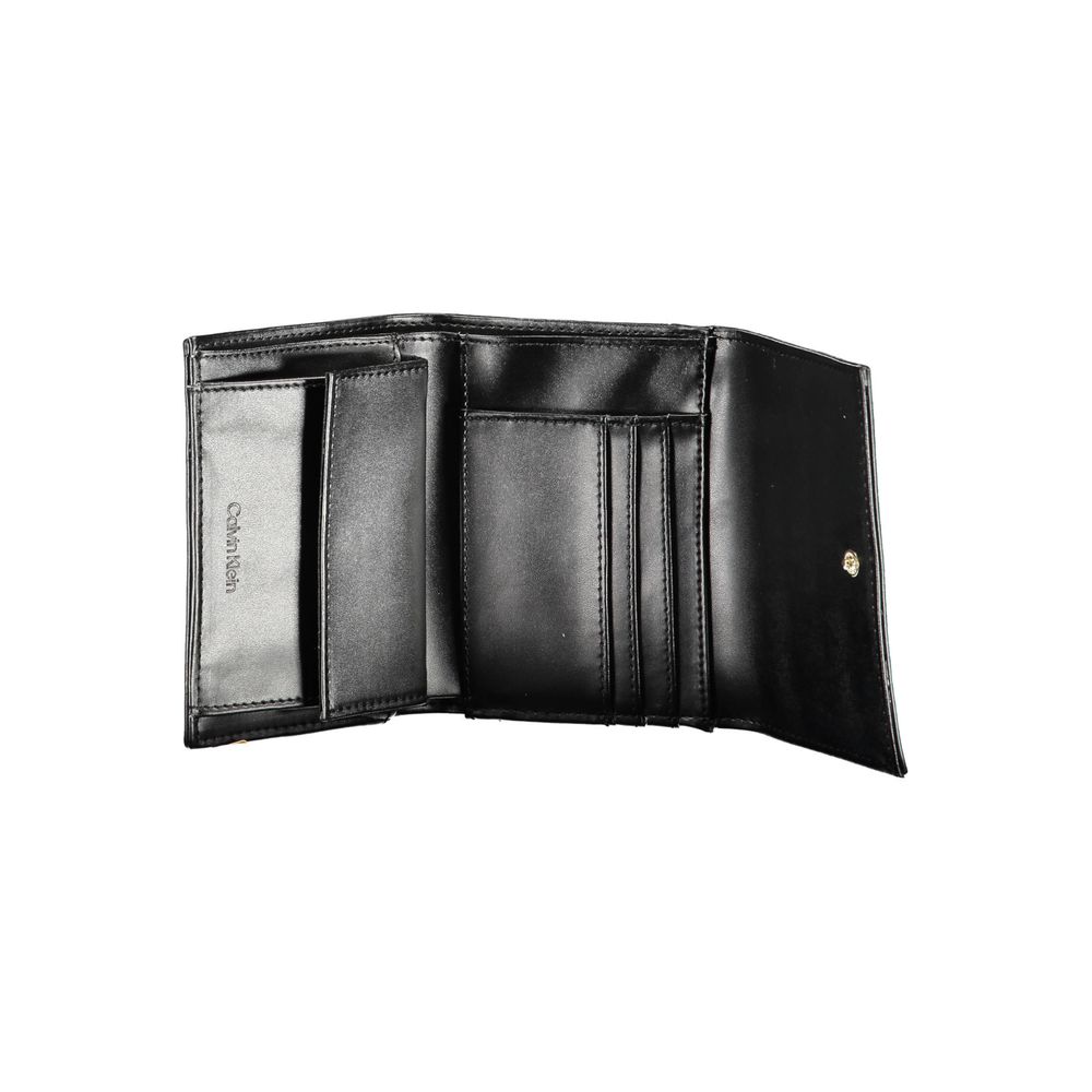 Portefeuille femme Calvin Klein en polyester noir