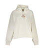 Calvin Klein Chic White Fleece Hooded Sweatshirt