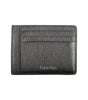 Portefeuille en cuir noir Calvin Klein