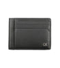 Portefeuille en cuir noir Calvin Klein