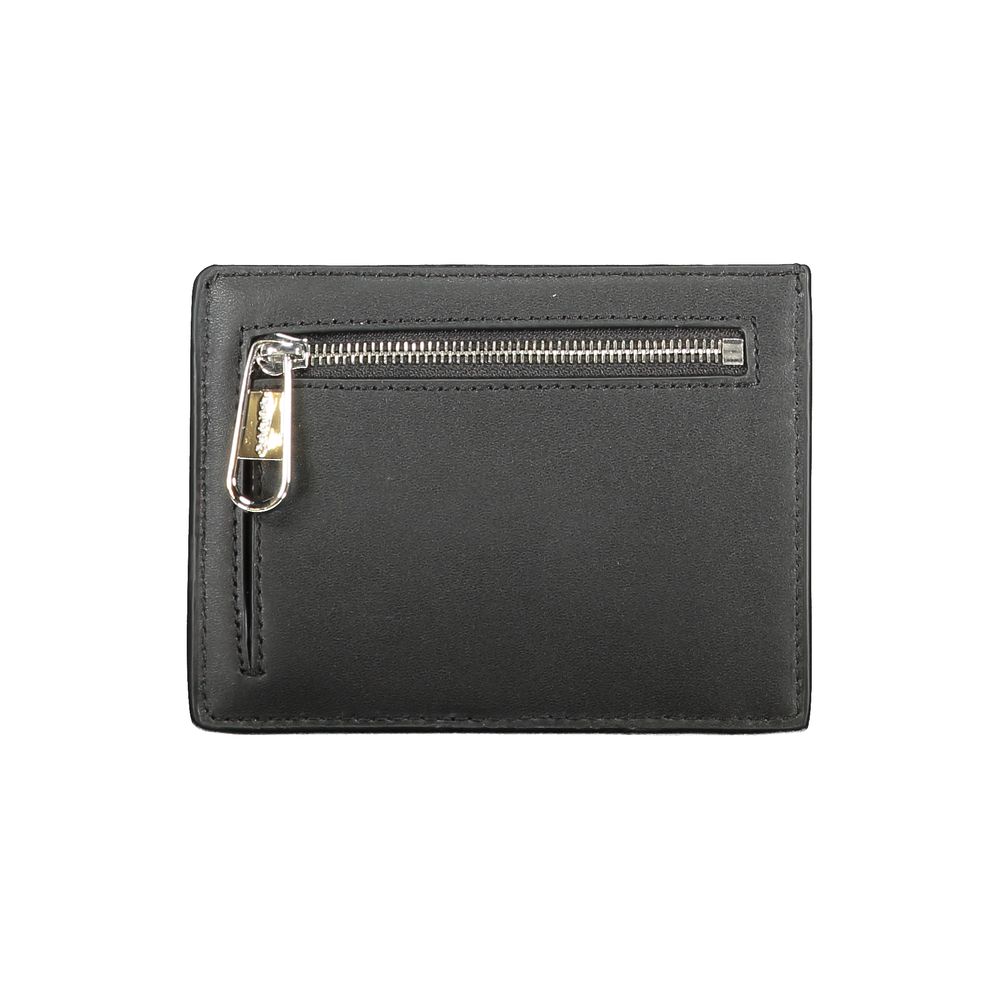 Portefeuille en cuir noir Calvin Klein