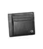 Portefeuille en cuir noir Calvin Klein