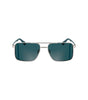 Lunettes de soleil Calvin Klein grises en métal pour homme