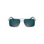 Lunettes de soleil Calvin Klein grises en métal pour homme