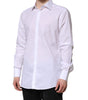 Dolce & Gabbana White GOLD Cotton Long Sleeves Formal Shirt