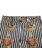Dolce & Gabbana Multicolor Striped Crown Pants
