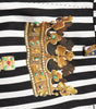 Dolce & Gabbana Multicolor Striped Crown Pants