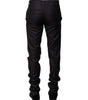 Dolce & Gabbana Black Wool Patterned Formal Pants