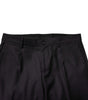 Dolce & Gabbana Black Wool Patterned Formal Pants