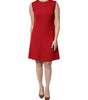 Dolce & Gabbana Red Wool Sleeveless KneeLength A-line Dress