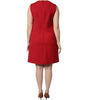 Dolce & Gabbana Red Wool Sleeveless KneeLength A-line Dress