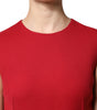 Dolce & Gabbana Red Wool Sleeveless KneeLength A-line Dress
