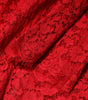 Dolce & Gabbana Red Floral Lace Rhinestone Embellished Dress