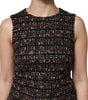 Dolce & Gabbana Multicolor Sleeveless Mini Tweed A-line Dress
