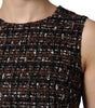 Dolce & Gabbana Multicolor Sleeveless Mini Tweed A-line Dress