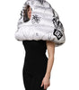 Dolce & Gabbana White Polyester Printed Hood Quilted Hat