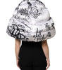 Dolce & Gabbana White Polyester Printed Hood Quilted Hat