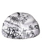 Dolce & Gabbana White Polyester Printed Hood Quilted Hat