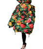 Dolce & Gabbana Multicolor Floral Puffer Hooded Jacket