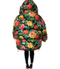 Dolce & Gabbana Multicolor Floral Puffer Hooded Jacket