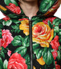 Dolce & Gabbana Multicolor Floral Puffer Hooded Jacket