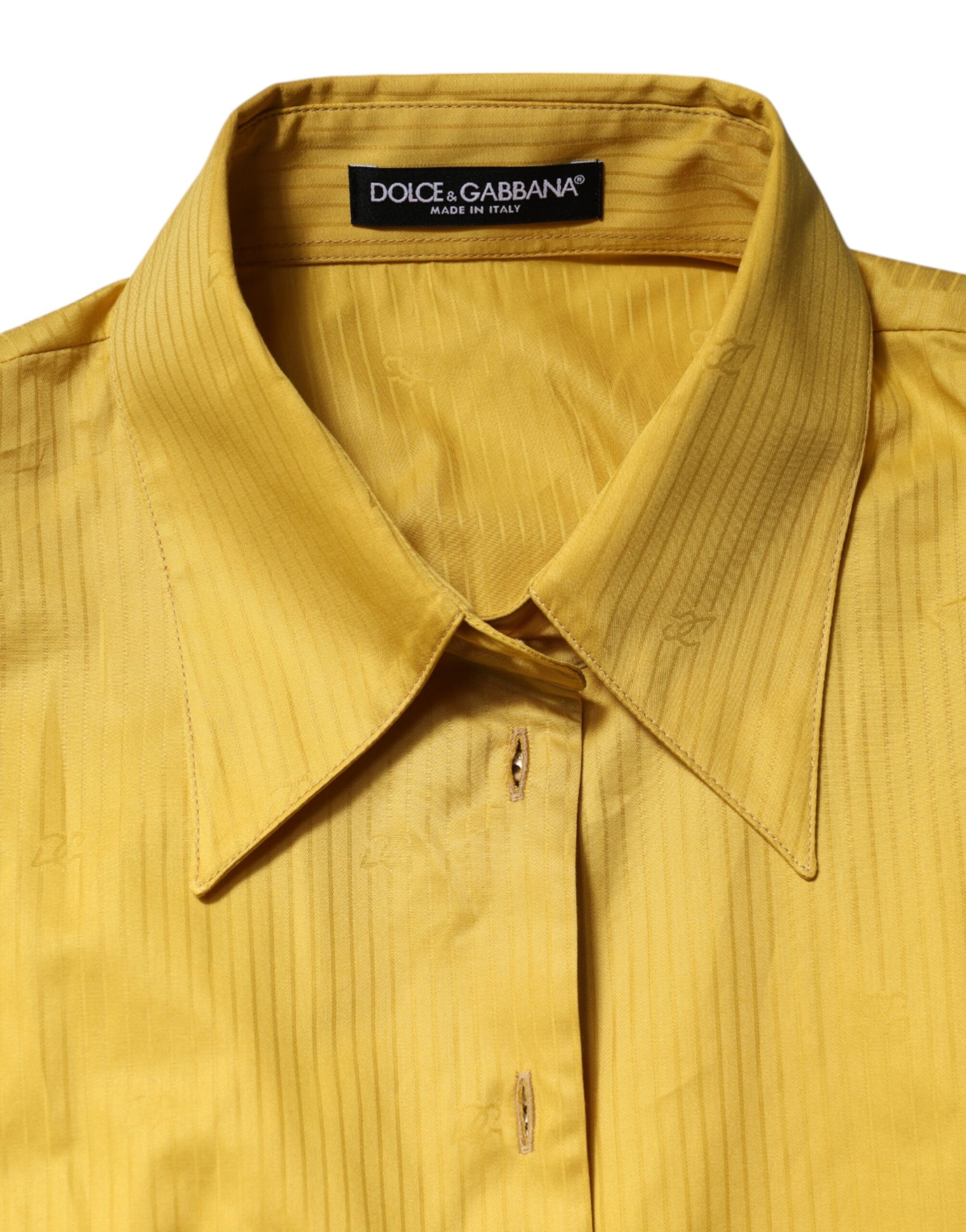 Chemisier à manches courtes et col moutarde Dolce &amp; Gabbana