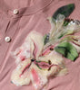 Dolce &amp; Gabbana Pink Silk Knit Button Down Cardigan Sweater