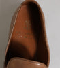 Brunello Cucinelli Brown Leather Loafer Dress Formal Shoes