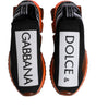 Dolce & Gabbana Black White Slip On Sorrento Sneakers Shoes