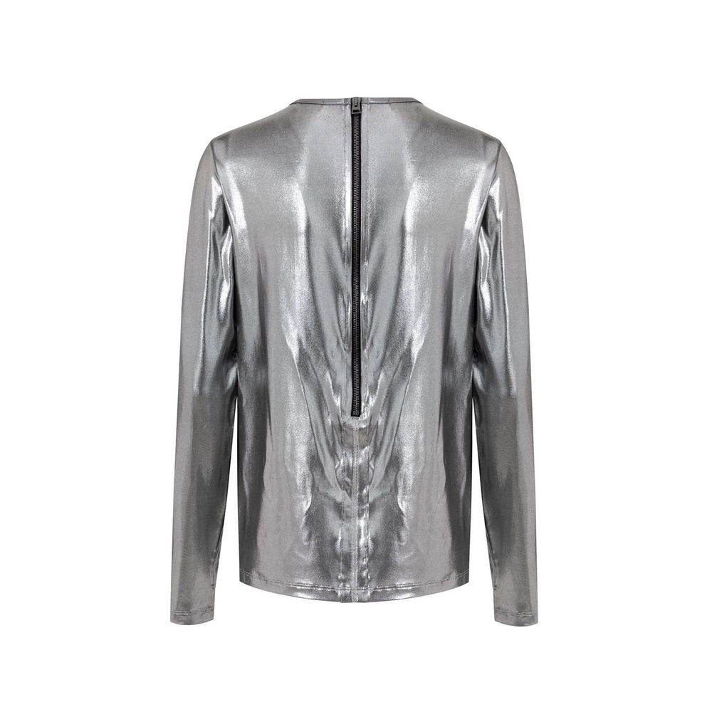 Chemise à manches longues en viscose grise Tom Ford