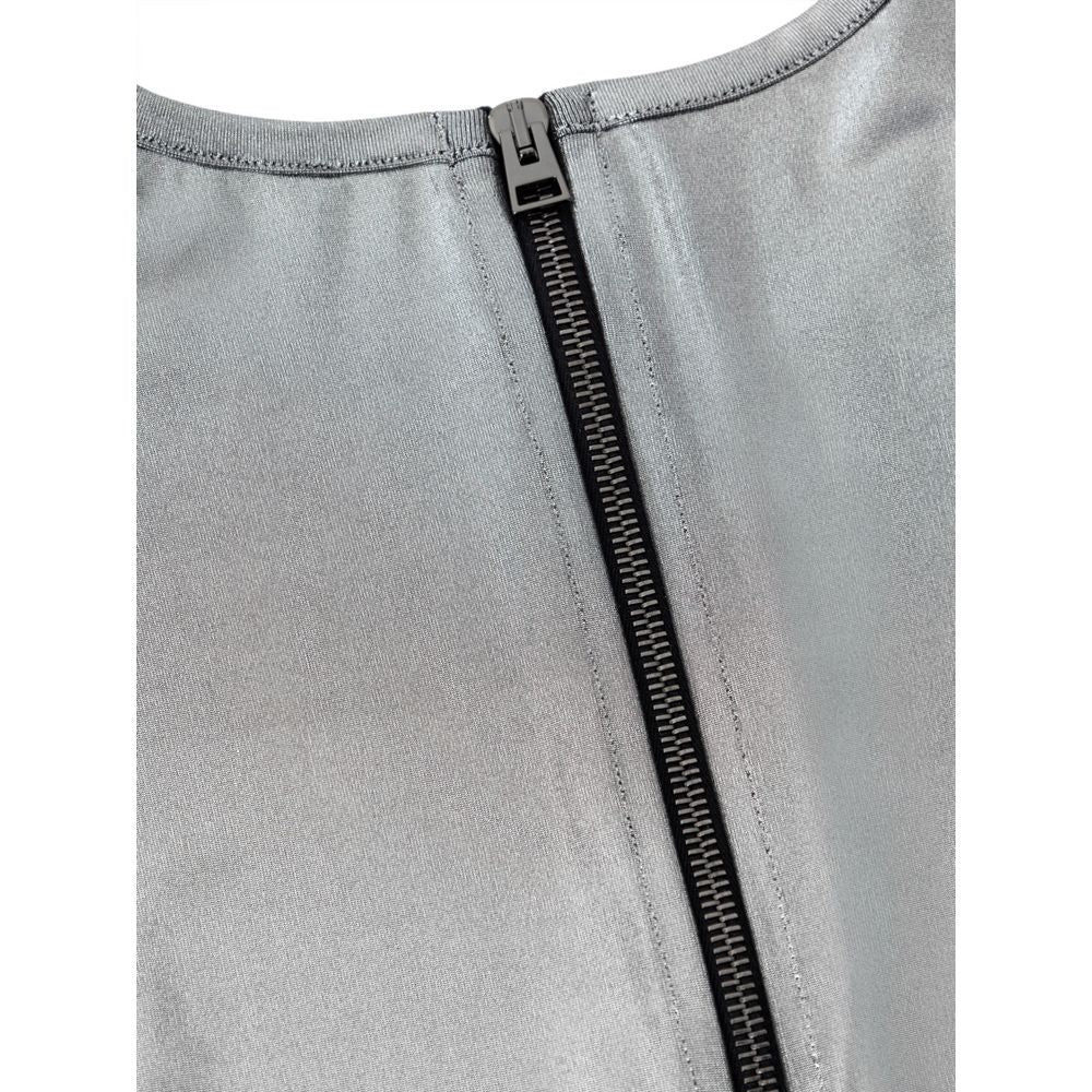 Chemise à manches longues en viscose grise Tom Ford