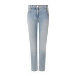 Balmain Blue Cotton Jeans &amp; Pant