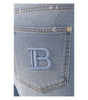 Balmain Blue Cotton Jeans &amp; Pant
