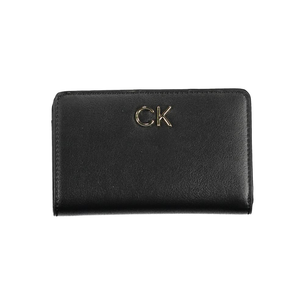 Portefeuille femme Calvin Klein en polyester noir