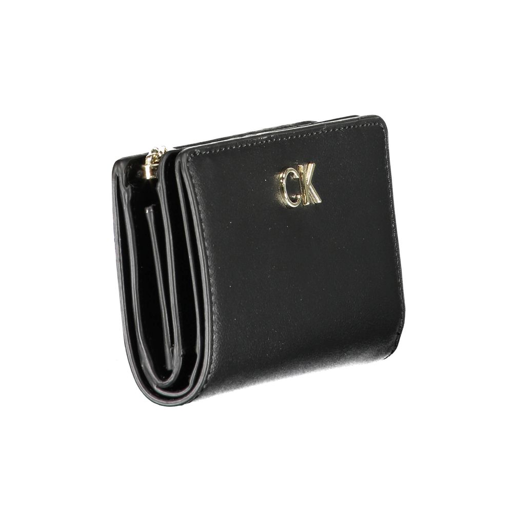 Portefeuille femme Calvin Klein en polyester noir