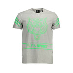 T-shirt Plein Sport en coton gris pour homme