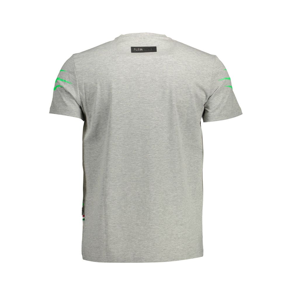 T-shirt Plein Sport en coton gris pour homme