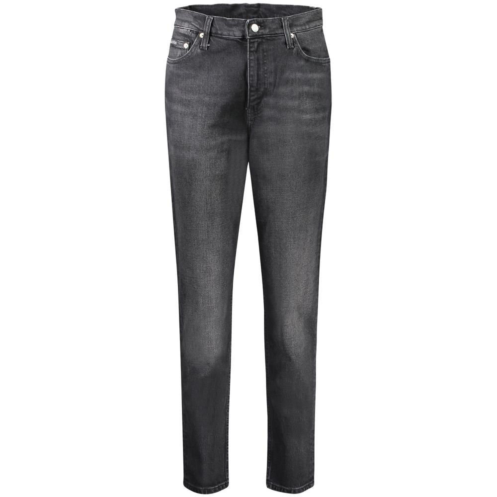 Jean Calvin Klein en coton noir pour femme